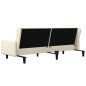 vidaXL Schlafsofa 2-Sitzer Creme Samt vidaXL Schlafsofa 2-Sitzer Creme Samt