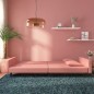 vidaXL Schlafsofa 2-Sitzer mit 2 Kissen Rosa Samt vidaXL Schlafsofa 2-Sitzer mit 2 Kissen Rosa Samt