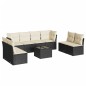vidaXL 9-tlg. Garten-Sofagarnitur mit Kissen Schwarz Poly Rattan vidaXL 9-tlg. Garten-Sofagarnitur mit Kissen Schwarz Poly Rattan