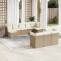 vidaXL 10-tlg. Garten-Sofagarnitur mit Kissen Beige Poly Rattan vidaXL 10-tlg. Garten-Sofagarnitur mit Kissen Beige Poly Rattan