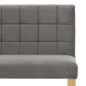 vidaXL Bank 140 cm Grau Samt vidaXL Bank 140 cm Grau Samt