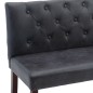 vidaXL Sitzbank 120 cm Grau Wildleder-Optik vidaXL Sitzbank 120 cm Grau Wildleder-Optik