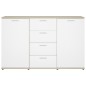 vidaXL Sideboard Weiß Sonoma-Eiche 120x35,5x75 cm Holzwerkstoff vidaXL Sideboard Weiß Sonoma-Eiche 120x35,5x75 cm Holzwerkstoff