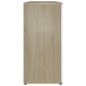vidaXL Sideboard Weiß Sonoma-Eiche 120x35,5x75 cm Holzwerkstoff vidaXL Sideboard Weiß Sonoma-Eiche 120x35,5x75 cm Holzwerkstoff