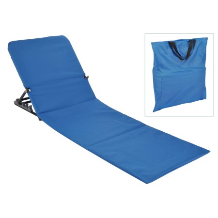 HI Faltbare Strandmatte PVC Blau