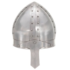 vidaXL Mittelalterlicher Ritterhelm Antik Replik LARP Silbern Stahl 