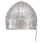 vidaXL Mittelalterlicher Ritterhelm Antik Replik LARP Silbern Stahl vidaXL Mittelalterlicher Ritterhelm Antik Replik LARP Silbern Stahl