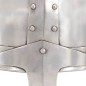 vidaXL Mittelalterlicher Ritterhelm Antik Replik LARP Silbern Stahl vidaXL Mittelalterlicher Ritterhelm Antik Replik LARP Silbern Stahl