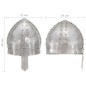 vidaXL Mittelalterlicher Ritterhelm Antik Replik LARP Silbern Stahl vidaXL Mittelalterlicher Ritterhelm Antik Replik LARP Silbern Stahl