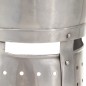 vidaXL Mittelalterlicher Ritterhelm Antik Replik LARP Silbern Stahl vidaXL Mittelalterlicher Ritterhelm Antik Replik LARP Silbern Stahl