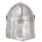 vidaXL Mittelalterlicher Ritterhelm Antik Replik LARP Silbern Stahl vidaXL Mittelalterlicher Ritterhelm Antik Replik LARP Silbern Stahl