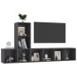 vidaXL 3-tlg. TV-Schrank-Set Hochglanz-Grau Holzwerkstoff vidaXL 3-tlg. TV-Schrank-Set Hochglanz-Grau Holzwerkstoff