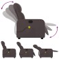 vidaXL Massagesessel Dunkelbraun Stoff vidaXL Massagesessel Dunkelbraun Stoff