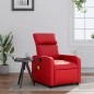 vidaXL Massagesessel Rot Kunstleder vidaXL Massagesessel Rot Kunstleder