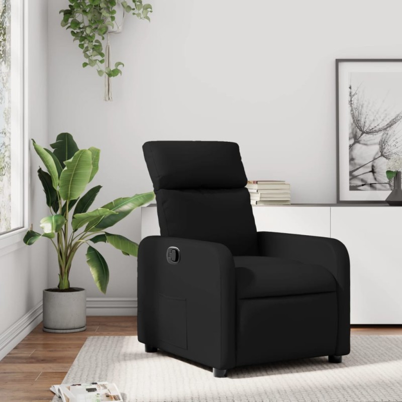 vidaXL Relaxsessel Schwarz Kunstleder vidaXL Relaxsessel Schwarz Kunstleder