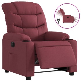 vidaXL Relaxsessel Elektrisch Weinrot Stoff