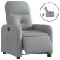 vidaXL Relaxsessel Elektrisch Hellgrau Stoff vidaXL Relaxsessel Elektrisch Hellgrau Stoff