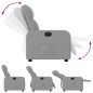 vidaXL Relaxsessel Elektrisch Hellgrau Stoff vidaXL Relaxsessel Elektrisch Hellgrau Stoff