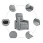 vidaXL Relaxsessel Elektrisch Hellgrau Stoff vidaXL Relaxsessel Elektrisch Hellgrau Stoff