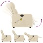 vidaXL Massagesessel Elektrisch Creme Stoff vidaXL Massagesessel Elektrisch Creme Stoff