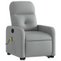 vidaXL Massagesessel mit Aufstehhilfe Hellgrau Stoff vidaXL Massagesessel mit Aufstehhilfe Hellgrau Stoff