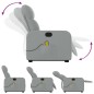 vidaXL Massagesessel mit Aufstehhilfe Hellgrau Stoff vidaXL Massagesessel mit Aufstehhilfe Hellgrau Stoff