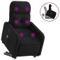 vidaXL Massagesessel mit Aufstehhilfe Schwarz Stoff vidaXL Massagesessel mit Aufstehhilfe Schwarz Stoff