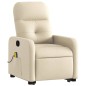 vidaXL Massagesessel mit Aufstehhilfe Creme Stoff vidaXL Massagesessel mit Aufstehhilfe Creme Stoff