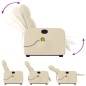vidaXL Massagesessel mit Aufstehhilfe Creme Stoff vidaXL Massagesessel mit Aufstehhilfe Creme Stoff
