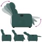 vidaXL Relaxsessel mit Aufstehhilfe Elektrisch Dunkelgrün Stoff vidaXL Relaxsessel mit Aufstehhilfe Elektrisch Dunkelgrün Stoff