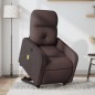 vidaXL Elektrischer Massagesessel mit Aufstehhilfe Dunkelbraun Stoff vidaXL Elektrischer Massagesessel mit Aufstehhilfe Dunkelbraun Stoff