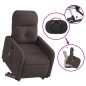 vidaXL Elektrischer Massagesessel mit Aufstehhilfe Dunkelbraun Stoff vidaXL Elektrischer Massagesessel mit Aufstehhilfe Dunkelbraun Stoff