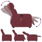 vidaXL Massagesessel Elektrisch Weinrot Stoff vidaXL Massagesessel Elektrisch Weinrot Stoff