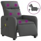 vidaXL Massagesessel Elektrisch Dunkelgrau Stoff vidaXL Massagesessel Elektrisch Dunkelgrau Stoff