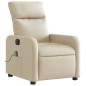 vidaXL Massagesessel Elektrisch Creme Stoff vidaXL Massagesessel Elektrisch Creme Stoff