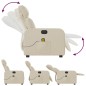 vidaXL Massagesessel Elektrisch Creme Stoff vidaXL Massagesessel Elektrisch Creme Stoff