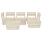 vidaXL 5-tlg. Garten-Paletten-Lounge-Set Imprägniertes Fichtenholz vidaXL 5-tlg. Garten-Paletten-Lounge-Set Imprägniertes Fichtenholz