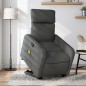 vidaXL Massagesessel mit Aufstehhilfe Dunkelgrau Stoff vidaXL Massagesessel mit Aufstehhilfe Dunkelgrau Stoff