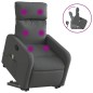 vidaXL Massagesessel mit Aufstehhilfe Dunkelgrau Stoff vidaXL Massagesessel mit Aufstehhilfe Dunkelgrau Stoff