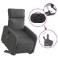 vidaXL Massagesessel mit Aufstehhilfe Dunkelgrau Stoff vidaXL Massagesessel mit Aufstehhilfe Dunkelgrau Stoff