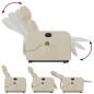 vidaXL Massagesessel mit Aufstehhilfe Creme Stoff vidaXL Massagesessel mit Aufstehhilfe Creme Stoff