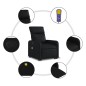 vidaXL Massagesessel mit Aufstehhilfe Schwarz Kunstleder vidaXL Massagesessel mit Aufstehhilfe Schwarz Kunstleder