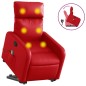 vidaXL Massagesessel mit Aufstehhilfe Rot Kunstleder vidaXL Massagesessel mit Aufstehhilfe Rot Kunstleder