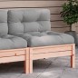 vidaXL Gartensofa ohne Armlehnen mit Kissen Massivholz Douglasie vidaXL Gartensofa ohne Armlehnen mit Kissen Massivholz Douglasie