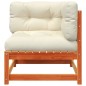 vidaXL Garten-Ecksofas mit Kissen 2 Stk. Wachsbraun Massivholz Kiefer vidaXL Garten-Ecksofas mit Kissen 2 Stk. Wachsbraun Massivholz Kiefer