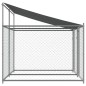 vidaXL Hundezwinger mit Dach und Türen Grau 4x2x2 m Verzinkter Stahl vidaXL Hundezwinger mit Dach und Türen Grau 4x2x2 m Verzinkter Stahl