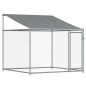 vidaXL Hundezwinger mit Dach und Türen Grau 4x2x2 m Verzinkter Stahl vidaXL Hundezwinger mit Dach und Türen Grau 4x2x2 m Verzinkter Stahl