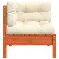 vidaXL Garten-Ecksofa mit Kissen Wachsbraun Massivholz Kiefer vidaXL Garten-Ecksofa mit Kissen Wachsbraun Massivholz Kiefer