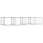 vidaXL Hundezwinger mit Türen Grau 8x2x1,5 m Verzinkter Stahl vidaXL Hundezwinger mit Türen Grau 8x2x1,5 m Verzinkter Stahl