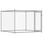 vidaXL Hundezwinger mit Türen Grau 8x2x1,5 m Verzinkter Stahl vidaXL Hundezwinger mit Türen Grau 8x2x1,5 m Verzinkter Stahl